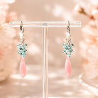 Fairy Tale Rose Quartz Dangles