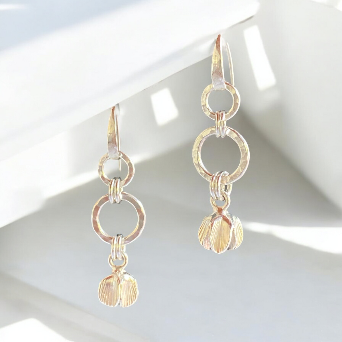 Sterling Silver Tulip Dangles Earrings