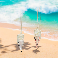 Moonstone Sterling Silver Dangle Earrings