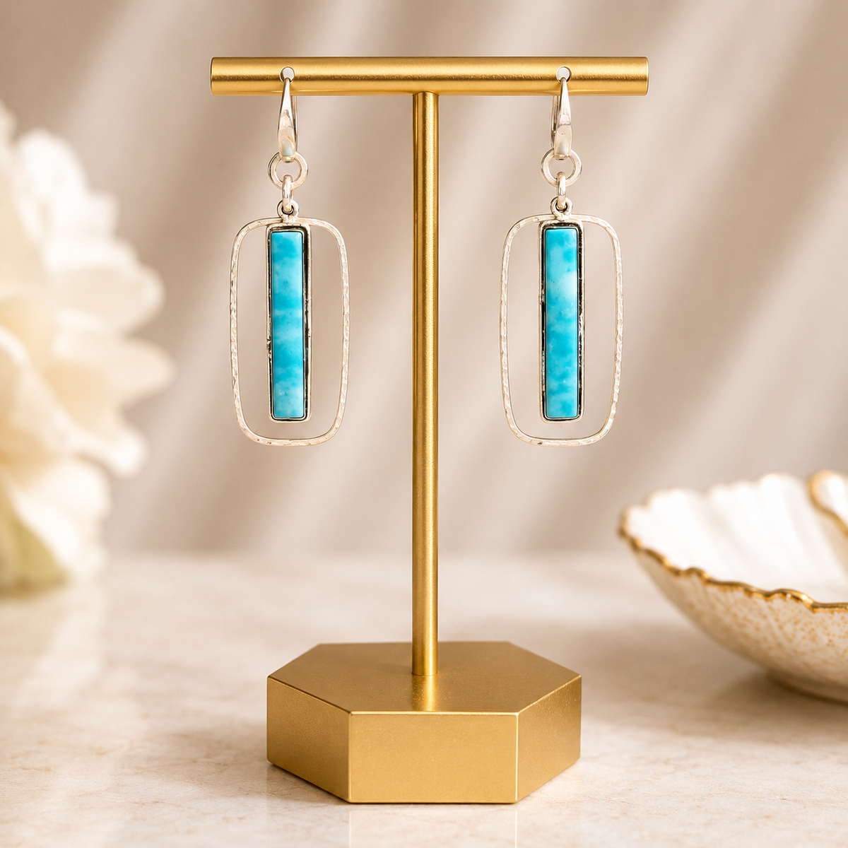 Key West Serenity Larimar Earrings