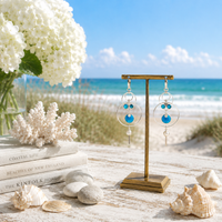 Cowboy Dreams Turquoise & Pearl Sterling Silver Earrings