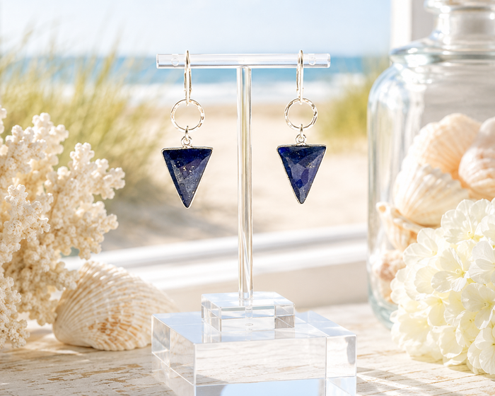 Jersey Shore Deep Blue Earrings