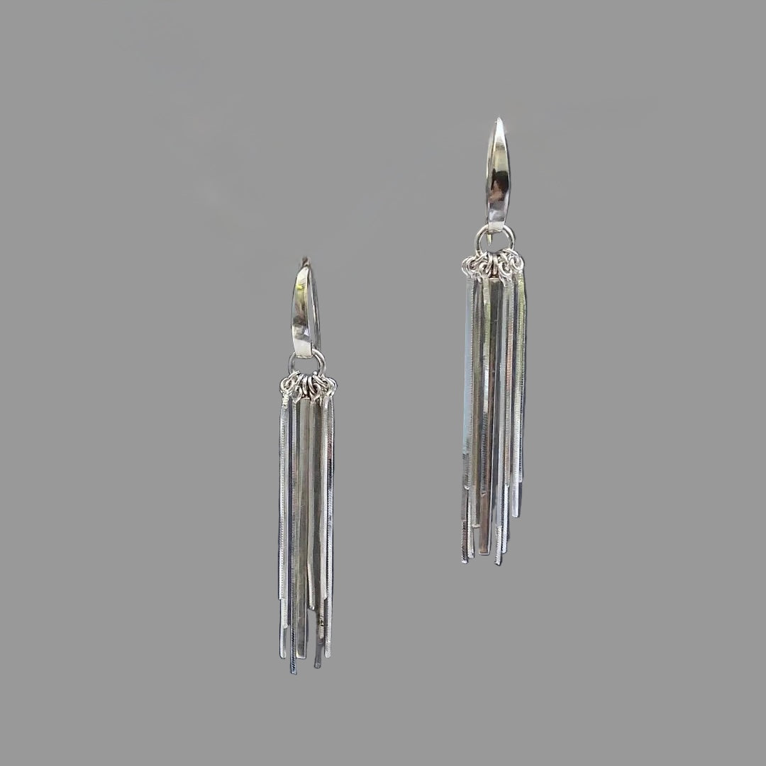 New York Nights Liquid Sterling Silver Earrings