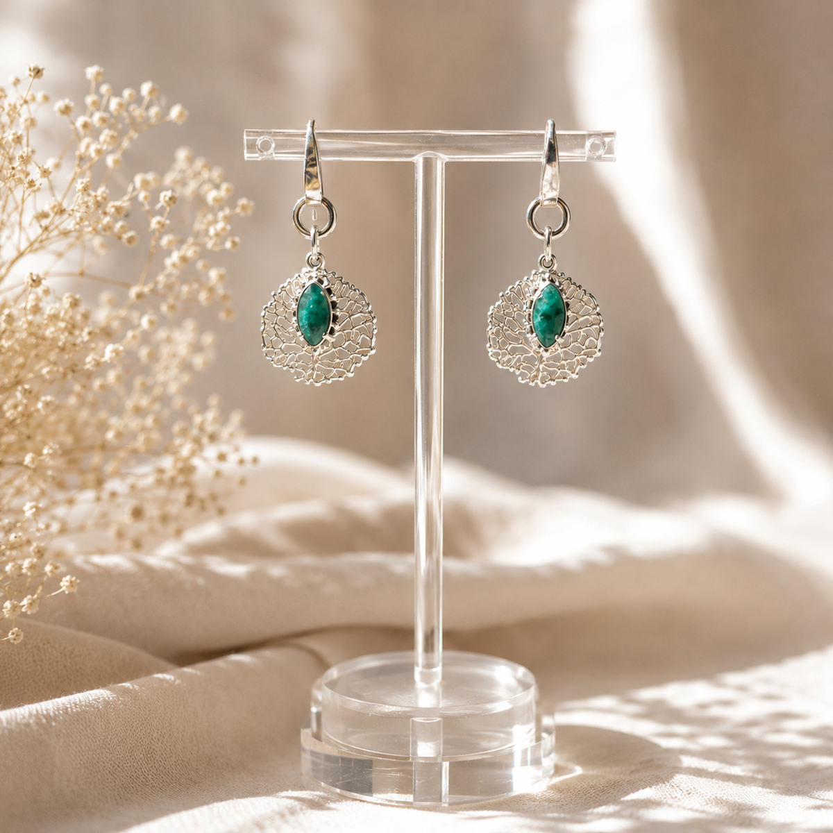 Emerald Reef Earrings