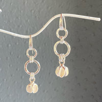 Sterling Silver Tulip Dangles Earrings