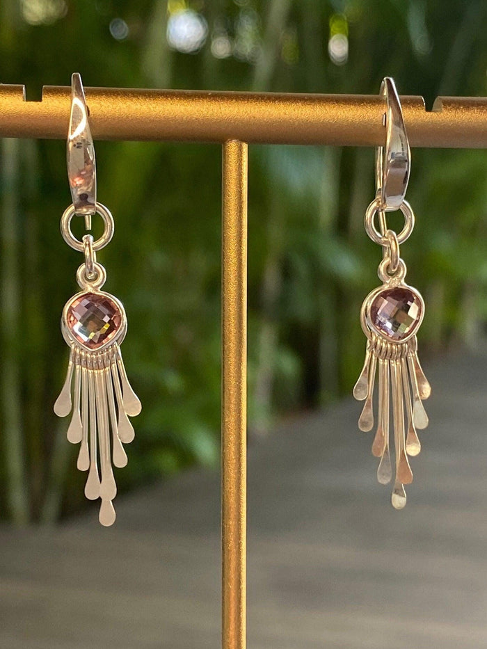 Pink Amethyst Dangles